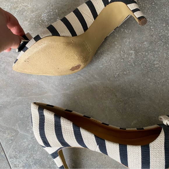 J. Crew Striped Pumps with Bows - Picture 7 of 15